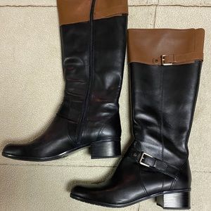 BANDOLIINO 2 Tone Riding Boot. NEW